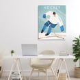 thumbnail image 3 of Stupell Industries Mid-Century Vintage Hockey Player Canvas Art, 24 x 30, by Martin Wickstrom, 3 of 8