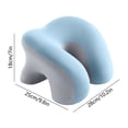 thumbnail image 3 of romoty Ergonomic Desk Nap Pillow Memory Foam, 10.2 x 9.8 Inches Blue Face Down Sleeping Cushion with Arm Rest Hole for Office School Desk, 3 of 6