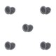 thumbnail image 3 of Inteprter Almohadillas para los oídos Cojín Montado en la cabeza Negro Marrón Estilo simple Auriculares Reemplazo de auriculares para Type2 NO2, 3 of 6