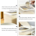 thumbnail image 3 of 1pc Household Rice Bucket for Storage Use Made of Safe Plastic in Grey with 5kg Capacity, 3 of 9