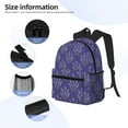thumbnail image 5 of Haiem Lavender Flowers Lightweight Backpack for School, Classic Basic Water Resistant Casual Daypack for Travel with Bottle Side Pockets, 5 of 8