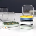 thumbnail image 3 of Transemion Impact-Resistant Pill Case Lightweight And Anti-Corrosion For Travel Sealing Green-4 Slots 1Set, 3 of 6