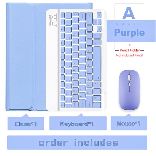 Teclado inalámbrico ratón mágico para iPad Pro 11 funda 2021 2020 Air 4 10,2 9th 8th generación funda Mini 6 Air 2 teclado bluetooth Deng Xun unisex