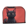 thumbnail image 2 of Fotbe Cute Black Kitten Cartoon for Two Slice Toaster Cover, Fingerprint Protector, Super Soft Appliance Cover And Dust Cover,Bread Dust Cover & Fingerprint Protection, 2 of 7