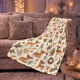 thumbnail image 6 of Cheerful Woodland Christmas Fawns Holiday Foliage, Festive Holiday Scene, Warm Flannel Blanket for Cabin and Lodge, Art Lovers Christmas Gift, Festive Home Decor, 6 of 9