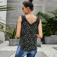 thumbnail image 3 of Sleeveless Tops For Women,Sleeveless Printed Top With A Loose Pullover And A Small Lace Camisole, 3 of 7