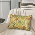 thumbnail image 3 of Bingfone Floral with Butterflies Print Satin Pillowcase for Hair - Standard Size with Zipper Silky & Soft Pillow Covers,20x30 inches, 3 of 8