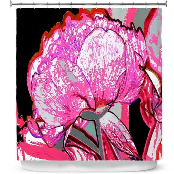 Shower Curtains 70" x 84" from DiaNoche Designs by Angelina Vick - Today Flower Pink