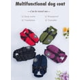 thumbnail image 2 of Waterproof Winter Coat with Dog Harness Jacket Warm Costume Clothes Puppy Pets Reflective Vest Windproof for Small Medium Large Dogs Cat (L, Black), 2 of 5
