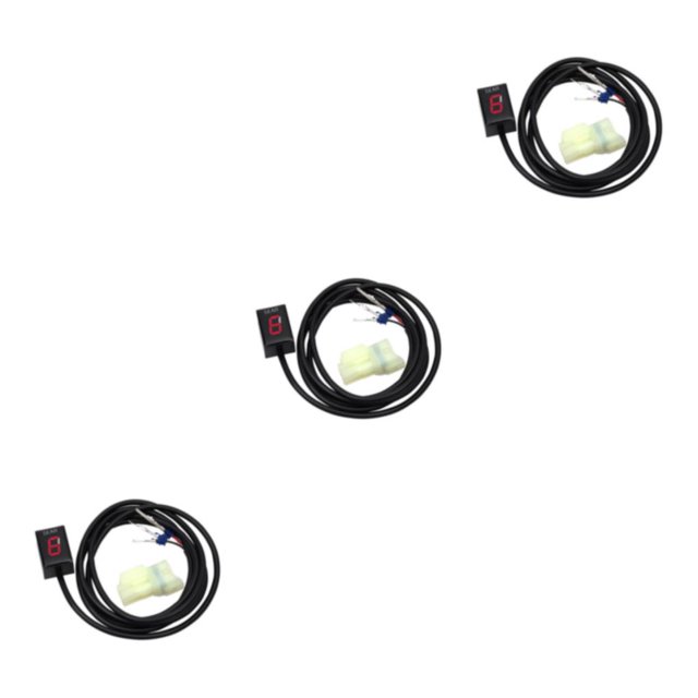 Baohd Speed Gear Motorcycle Gear Indicator Motorcycle Gear Gear Indicator Display red 3Set