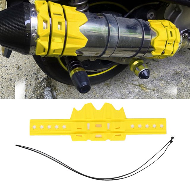 Cubiertas Protectoras De Escape, Confiable, Universal, A Prueba De Colisiones, Anti Escaldado, Protector De Silenciador De Motocicleta De Silicona Para Modificación