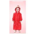 thumbnail image 2 of Poncho Impermeable Capa Lluvia Niño Colegio Kinder Escuela ROJO, 2 of 4