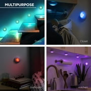 Merkury Innovations أضواء عفريت متعددة الألوان RGB ، تعمل بالبطارية ، تعمل باللمس ، مع جهاز تحكم عن بعد - 3 -حزمة