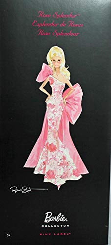 barbie collector pink label rose splendor