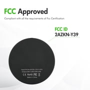 Wireless Charger, 15W Charging Pad Compatible with iPhone 17 16 15 14 13 12 Series, Compatible with AirPods, Slim Portable Design, Black(3 Pack)
