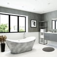 thumbnail image 3 of A&E Bath & Shower BT-8010-SL 65 in. Tundra Silver-No Faucet Freestanding Bathtub Silver, 3 of 5