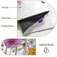 thumbnail image 6 of 3'x5' Rug for Living Room Bedroom, Spring Floral Washable Area Rugs Non-Slip Carpet Mats, Farmhouse Flowers Butterfly Watercolor Indoor Low Pile Area Rug Runner for Kitchen, Mudroom, 6 of 8