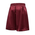 thumbnail image 6 of IROINNID Men's Shiny Silk Like Quick Dry Shorts with Elastic Drawstring Waist and Side Pockets Lightweight Casual Summer Beach Vacation Home Relaxed Wear, 6 of 8