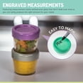 thumbnail image 2 of Melii pots en verre pour aliments avec couvercles pour nourrissons, tout-petits et enfants, 2 oz  / 59 ml - ensemble de 6 unités, 2 of 7