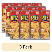 (3 pack) RITZ Peanut Butter Sandwich Crackers, Halloween Snacks, 8 - 1.38 oz Packs