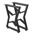 thumbnail image 2 of QinaQin Patas metálicas industriales para muebles, juego de 2 soportes de acero para mesa de comedor, escritorio, banco o proyectos DIY de sala y oficina, 2 of 8