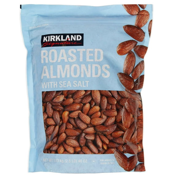 Kirkland Signature Roasted Almonds Sea Salt 2.5 Pounds