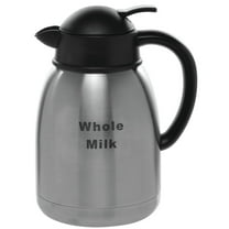 HUBERT® Coffee Cream Carafe with Whole Milk Imprint, 1.5 Liter