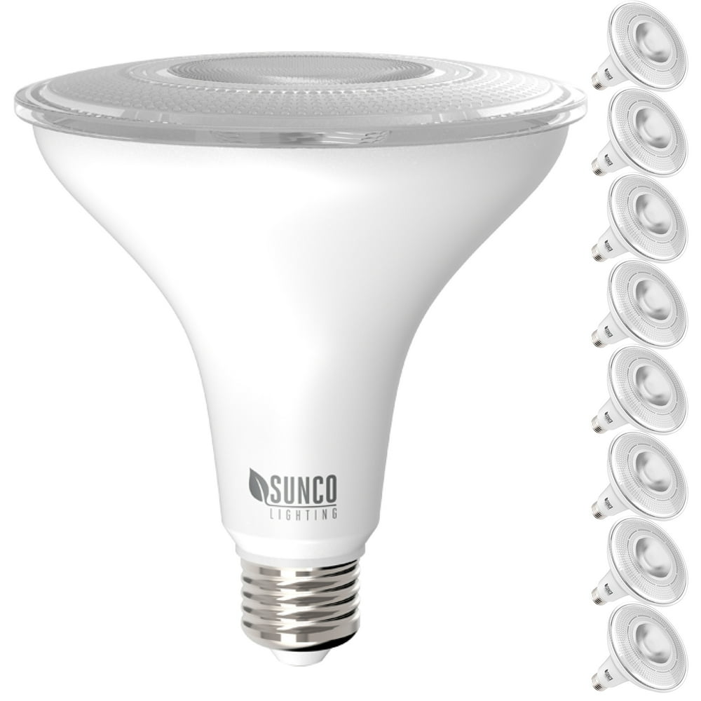 Sunco Lighting 8 Pack PAR38 LED Bulb 13W=100W, 5000K Daylight, 1050 LM
