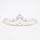 thumbnail image 5 of Tiaras y coronas nupciales para mujer, corona de reina con diamantes de imitación y perlas, tiara de princesa, corona de cumpleaños para niñas, desfile de bodas, accesorios para el cabello de Halloween, plata brillar Electrónica, 5 of 5