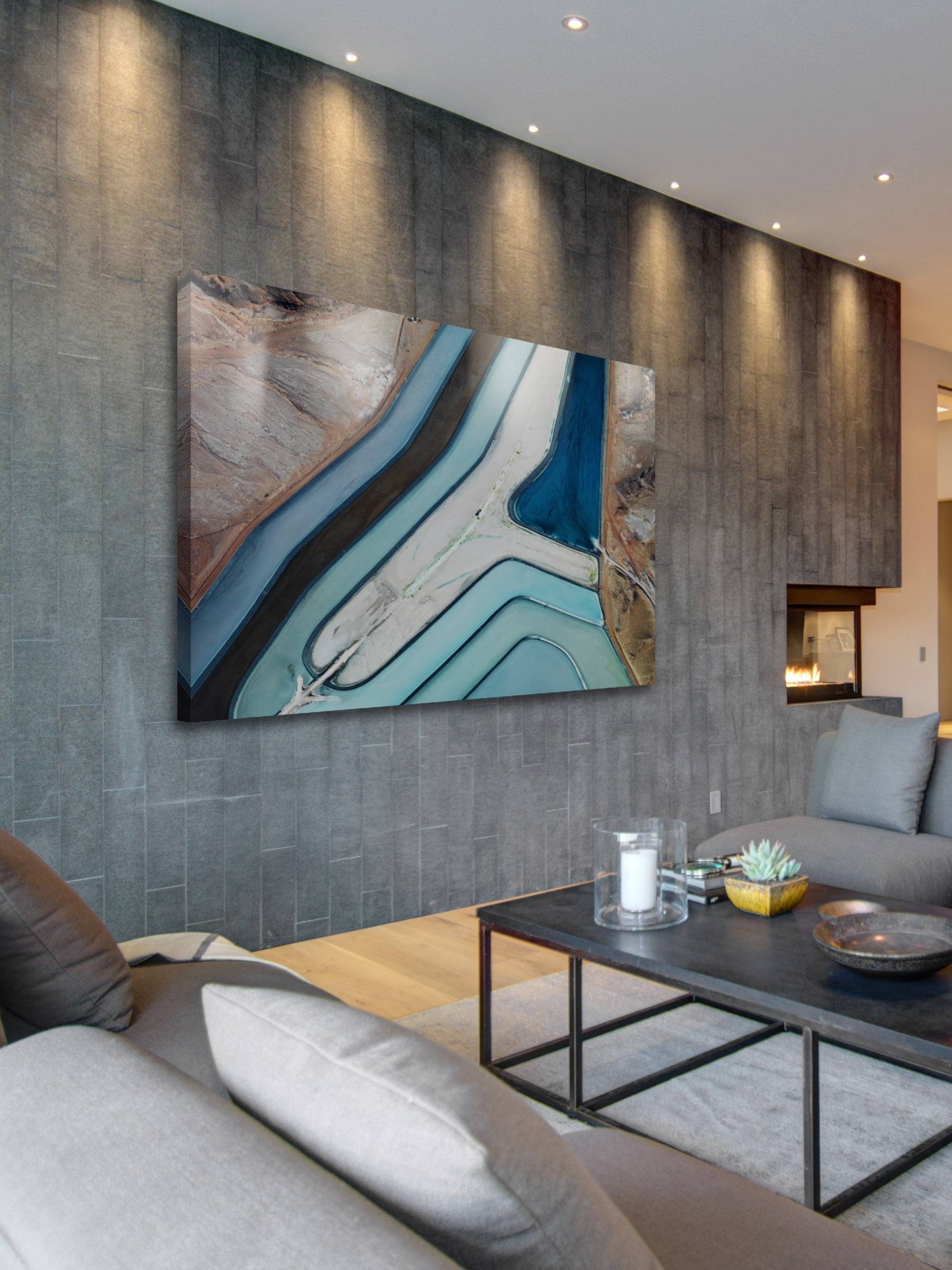 "Winding River" Painting Print on Wrapped Canvas