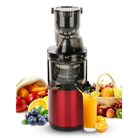 Ainfox Masticating juicer Slow Juice Extractor for Higher Nutrient and Vitamins Slow Masticating Juicer with Quiet Motor and Reverse Function,Easy to Clean Juicer for All Fruits and
