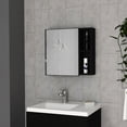 thumbnail image 4 of Black Single Door Medicine Cabinet | 18H with Modular Compartments | Particle Board Main Material | Easy Access to Toiletries, 4 of 6