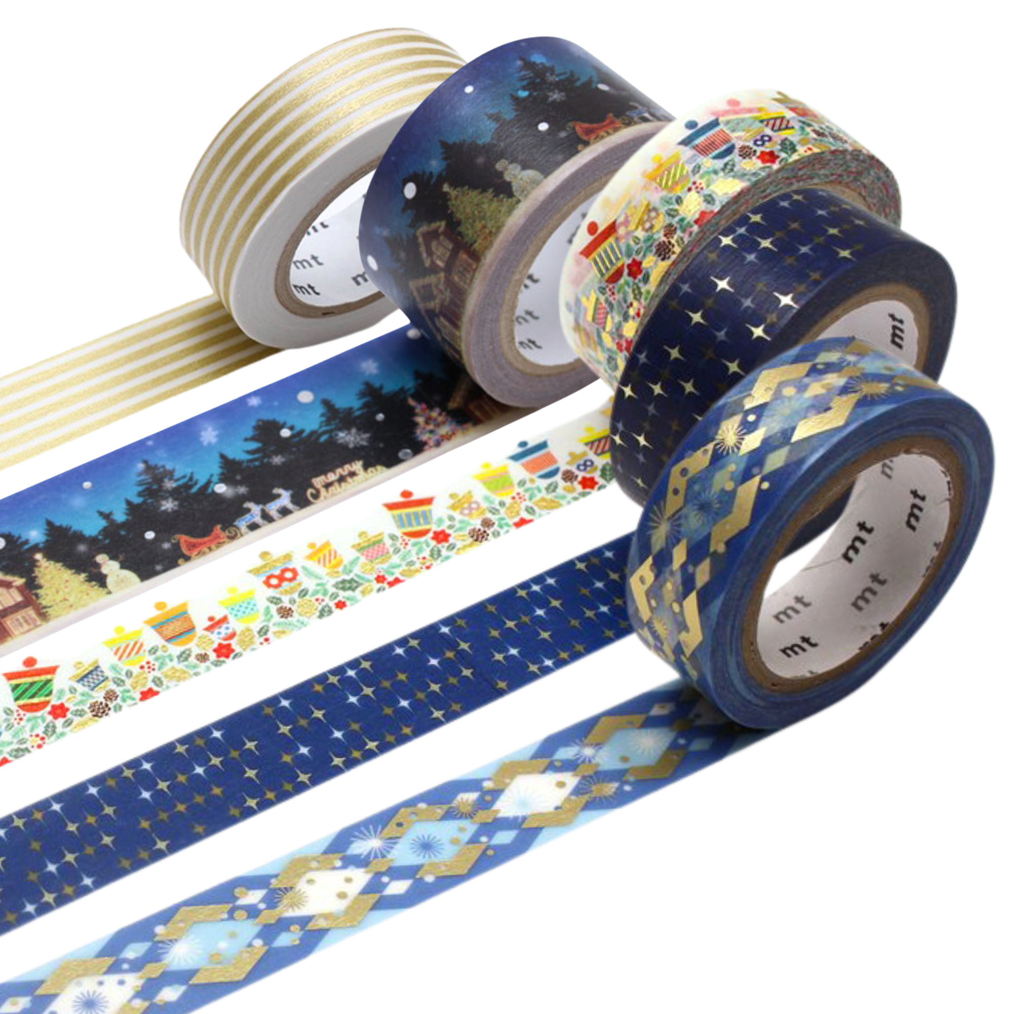 MT Limited Edition Christmas Washi Tape Sets [5-Pack]: 0.8 in. x 23 ft. (Christmas Set 1)