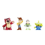 (2 pack) Jada Toys Disney Toy Story 2.5 Single pack Die-Cast Figures(Woody, Buzz Lightyear, Lotso, and Alien)