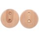 thumbnail image 1 of 2pcs Shower Curtain Rod Flanges Curtain Rod Bracket Wood Curtain Rod Holders, 1 of 4