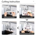 thumbnail image 5 of Yayeee Faucet Mat for Kitchen Sink 30" Diatomite Long Splash Guard Pad, White Cute Cat, 5 of 7