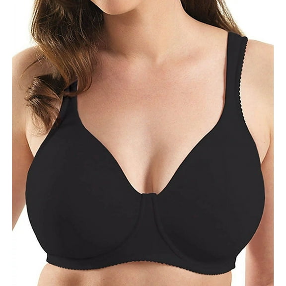 LEADING LADY Black Brigitte Molded Soft Cup Bra, US 3D, UK 3D, NWOT