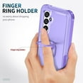 thumbnail image 2 of Petocase for Samsung Galaxy A54 5G Case,Heavy Duty Rugged Shockproof With 360° Ring Holder [Support Car Mount] Hybrid Bumper Silicone+Hard Back Cover,with 2 Screen Protector&Lens Protector-Purple, 2 of 8