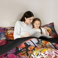 thumbnail image 5 of Castle Fairy 3-Piece Queen Comforter Set, Basketball Graffiti Sports Gamer, 5 of 8