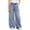 A, variant on Girls Trendy Jeans- Elastic Waist Casual Cute Denim Pants with Pockets Blue Size 8