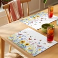 thumbnail image 4 of Country Sunflower Placemats Set of 12, Daisy Lavender Butterfly Farm Botanical Non-Slip Place Mats Washable Table Mats for Kitchen Dining Table Decorations Indoor/Outdoor, 4 of 9