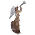 thumbnail image 3 of Northlight 60" Gold LED Lighted Angel with Trumpet Outdoor Christmas Decoration, 3 of 7