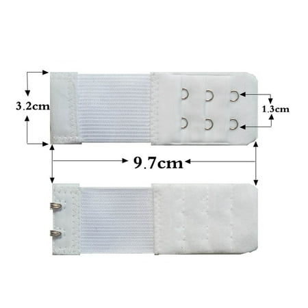 

New Women Bra Extender 3 Rows 2 Hooks Elastic Adjustable Lengthen Clasp For Underwear