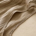 thumbnail image 5 of YHAJDS Sleeveless Casual Shirts Womens Camisole Solid Color Linen Pleated Round Neck Loose Cami, 5 of 5