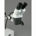 thumbnail image 4 of AmScope 10X-15X Binocular LED Stereo Microscope Boom Arm with Gooseneck Light, 4 of 4