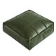 thumbnail image 2 of Funda de puf otomana de cuero sintético sin relleno | Cojín de asiento marroquí para reposapiés | Impermeable, Duradero, 15.7" Cuadrado | Reposapiés de piso, solución de almacenamiento interior y, 2 of 7