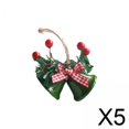 thumbnail image 1 of Campana colgante,Adorno de campana de Navidad Adorno de campana de comida,Campana de Navidad con lazo Campana de puerta de metal,Campanas de Navidad Adorno colgante para árbol, 1 of 8