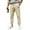 #319-Beige, variant on Mens Jogging Pants Elastic Waistband Drawstring Tapered Leg Casual Sporty Sweatpants with Pockets