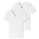 thumbnail image 1 of Pack de 2 Camisetas para Hombre SCHIESSER - Serie "95/5", Cuello en V, S-4XL Blanco 4XL (4X-Large), 1 of 3
