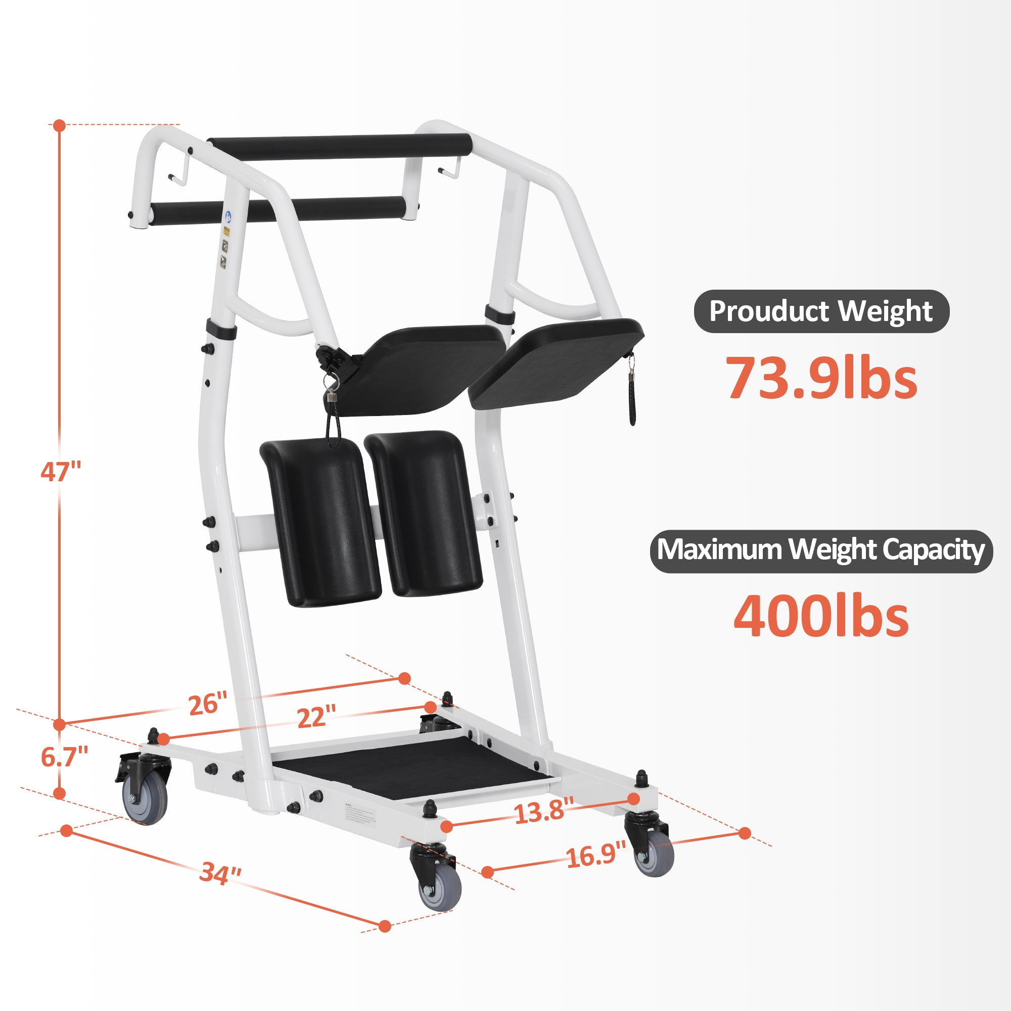MCombo Sit to Stand Assist Patient Lift Patient Transport Unit Elderly Care Equipment for Home Care and Elderly Use